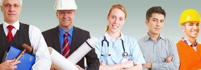 Picture of different workers
